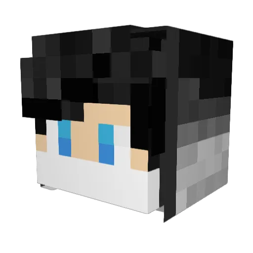DiegoTAM Minecraft avatar head, 3D render