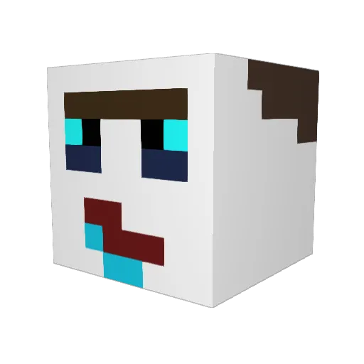 Diego_Rattler Minecraft avatar head, 3D render