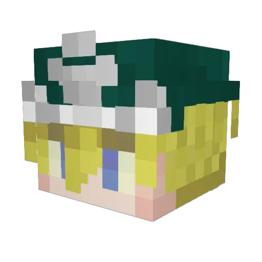 Diego___Brando__ Minecraft avatar head, 3D render