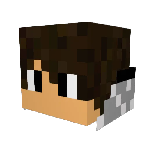 Diegoa97 Minecraft avatar head, 3D render