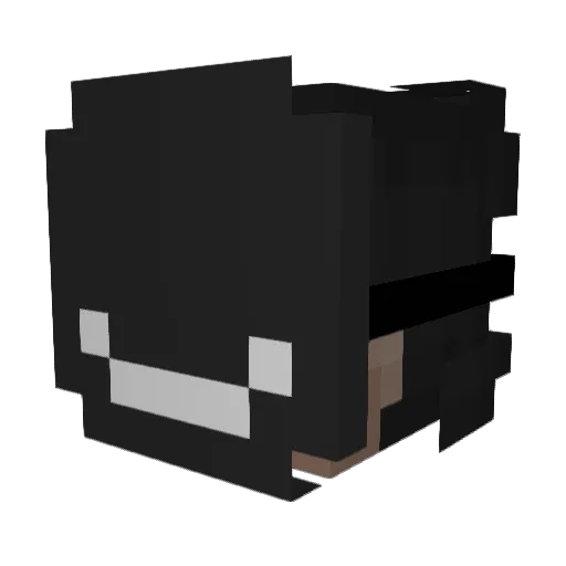 Diegoaledie Minecraft avatar head, 3D render