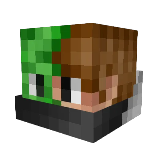Diegoelpro24 Minecraft avatar head, 3D render
