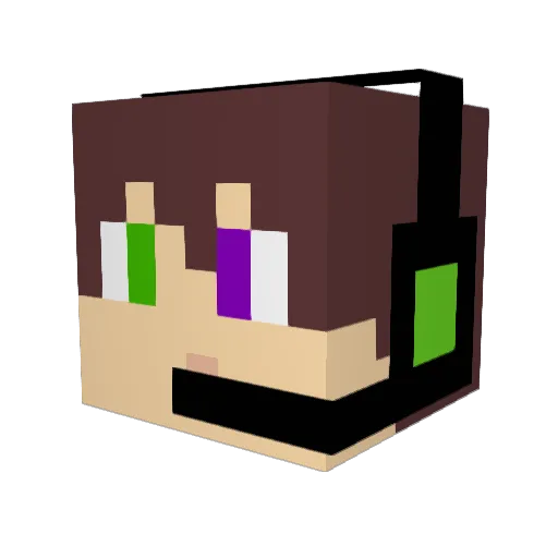 Diegogaming2 Minecraft avatar head, 3D render