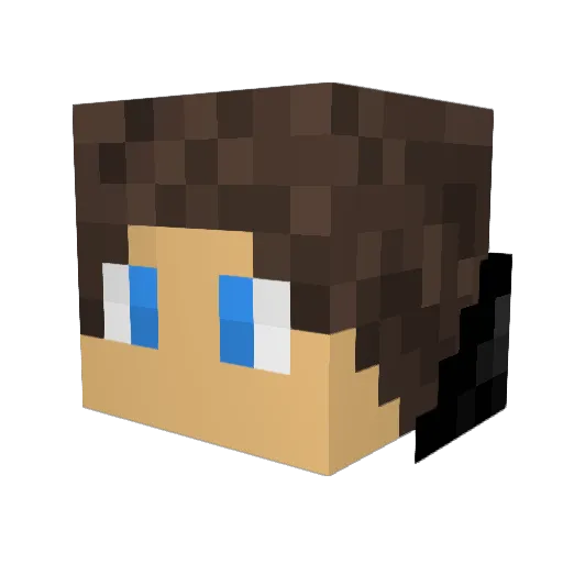 Diegonm71 Minecraft avatar head, 3D render