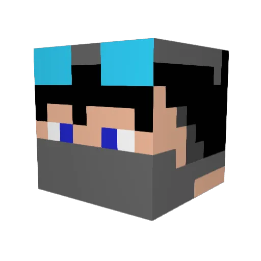 Diegorosa555 Minecraft avatar head, 3D render
