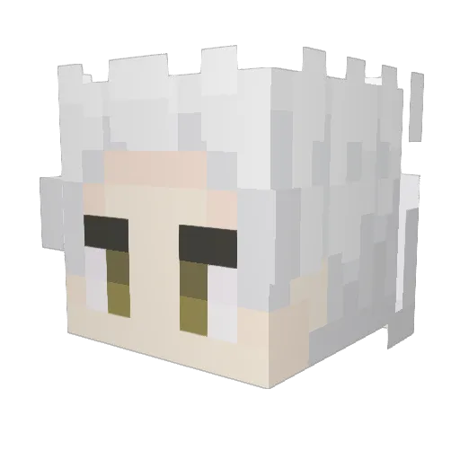 Diegouzz33 Minecraft avatar head, 3D render