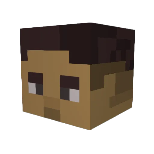 Diegox_05 Minecraft avatar head, 3D render