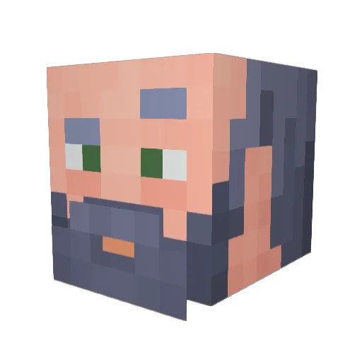 DieguitoFMB Minecraft avatar head, 3D render
