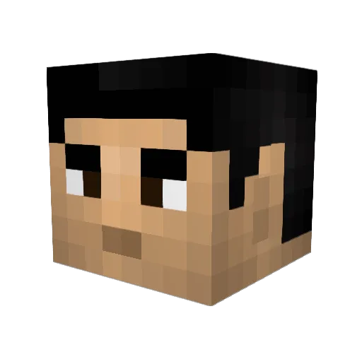 DiehardSheep Minecraft avatar head, 3D render