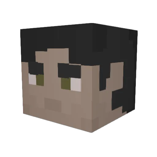 Diehounderdoggen Minecraft avatar head, 3D render