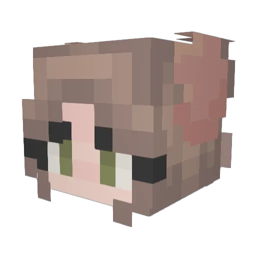 Diem_ Minecraft avatar head, 3D render