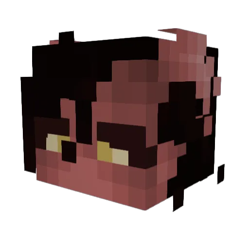 Diemerin Minecraft avatar head, 3D render