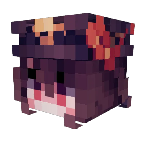 Diency Minecraft avatar head, 3D render