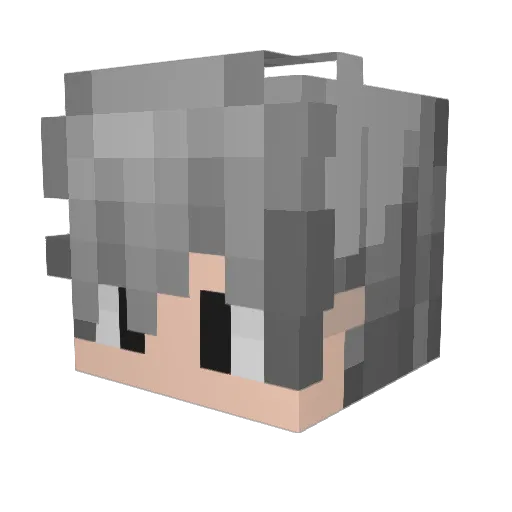 DiendGeming Minecraft avatar head, 3D render