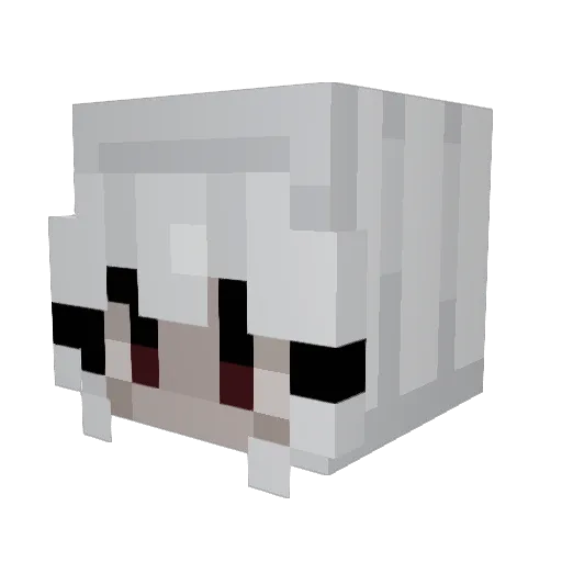 Dienyx Minecraft avatar head, 3D render