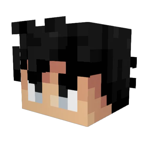 DieoUwU Minecraft avatar head, 3D render