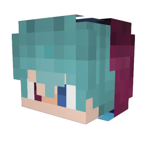 Dierant Minecraft avatar head, 3D render