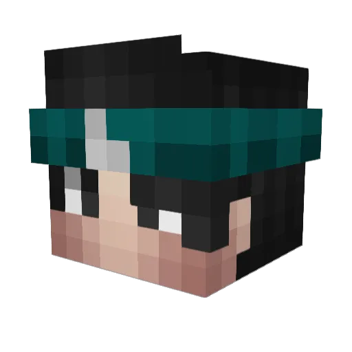 Dierenae Minecraft avatar head, 3D render