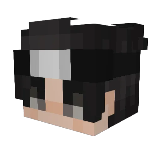 Dies Minecraft avatar head, 3D render