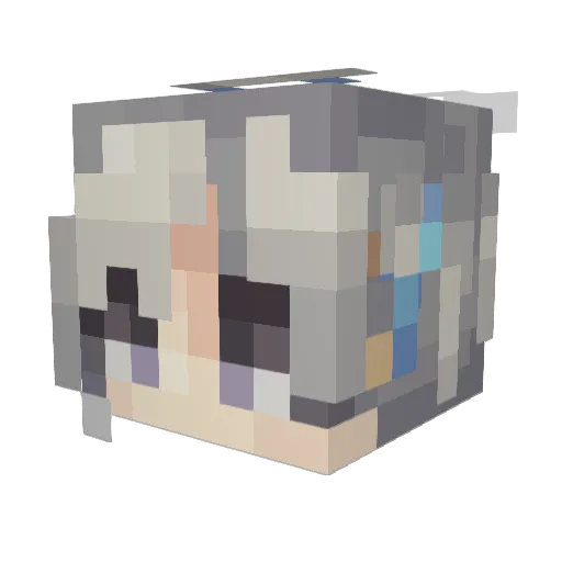 DiesIrae2801 Minecraft avatar head, 3D render