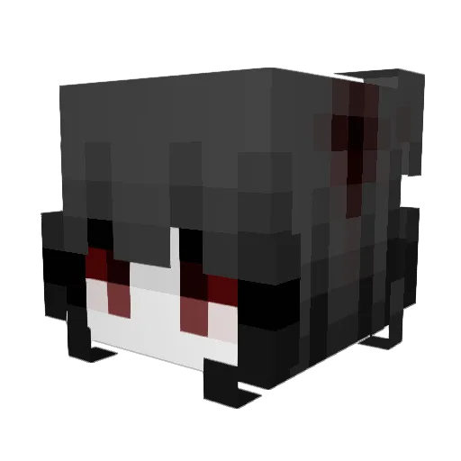 DieseMel Minecraft avatar head, 3D render