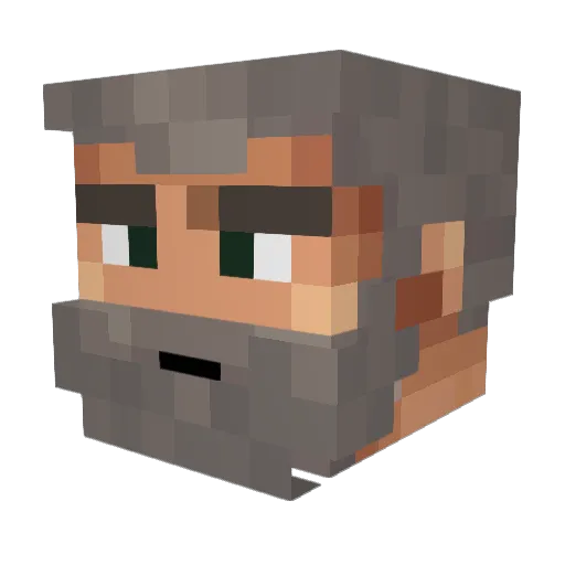 DieselSLC Minecraft avatar head, 3D render
