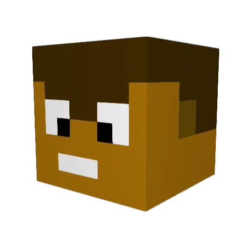 Diesel_31 Minecraft avatar head, 3D render