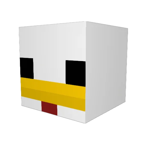 DietDrChkn Minecraft avatar head, 3D render