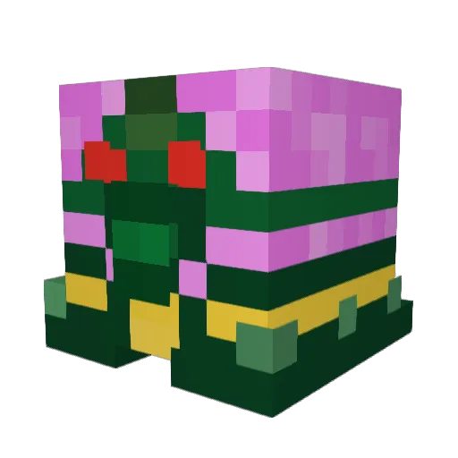 DietSergath Minecraft avatar head, 3D render