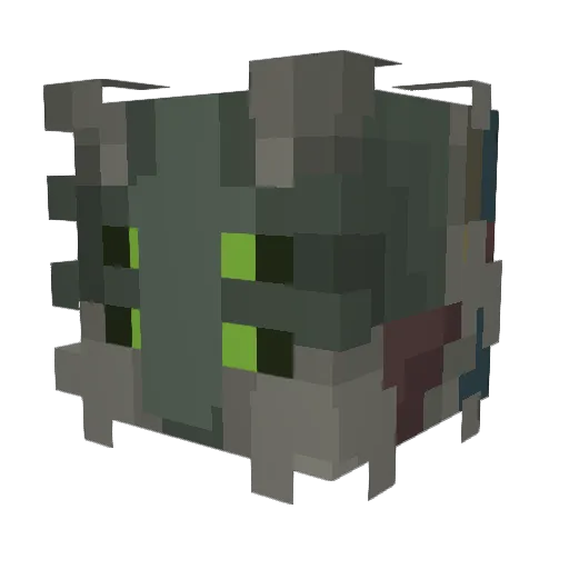 DietSoda1 Minecraft avatar head, 3D render
