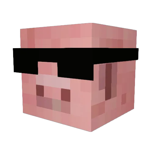 Diet_Digital Minecraft avatar head, 3D render