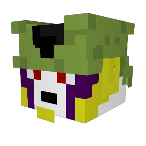 Dieter2 Minecraft avatar head, 3D render