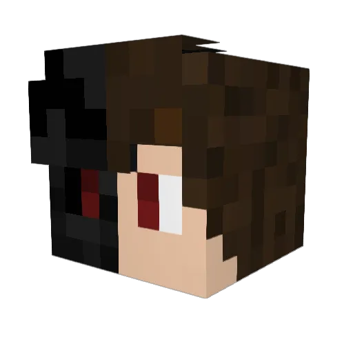 DieuDeLarc Minecraft avatar head, 3D render
