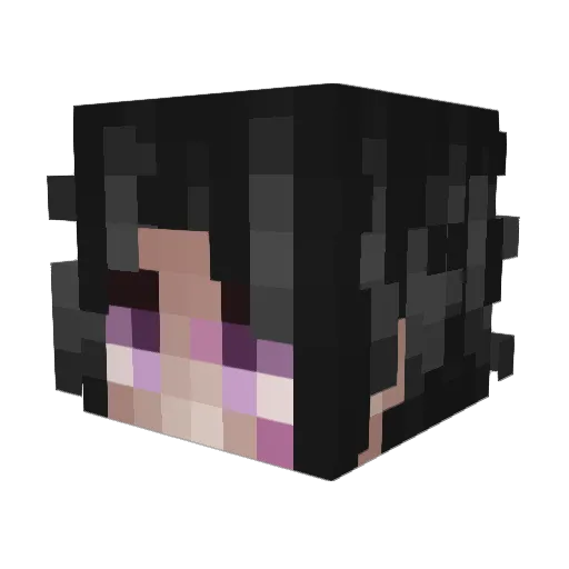 DieuDydou Minecraft avatar head, 3D render