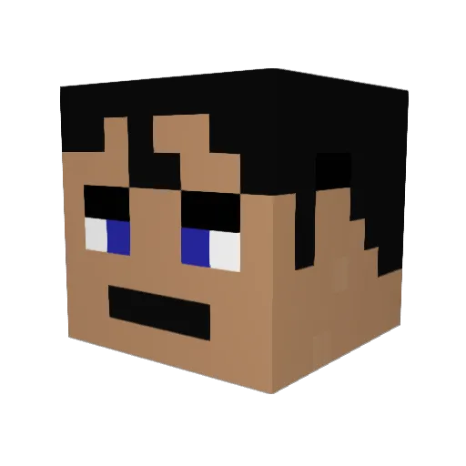 Dieu__ Minecraft avatar head, 3D render