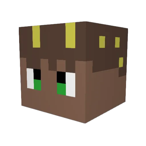 Dieus_ Minecraft avatar head, 3D render