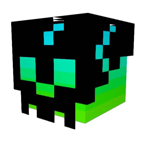 DiexorG Minecraft avatar head, 3D render