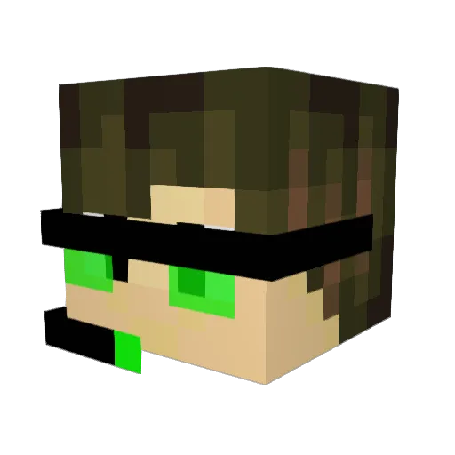 Dieyo Minecraft avatar head, 3D render