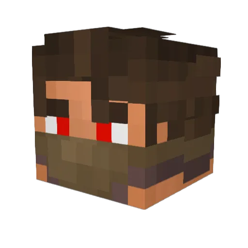 DiezeM Minecraft avatar head, 3D render