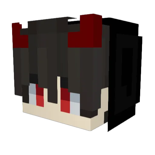 Diezmil Minecraft avatar head, 3D render