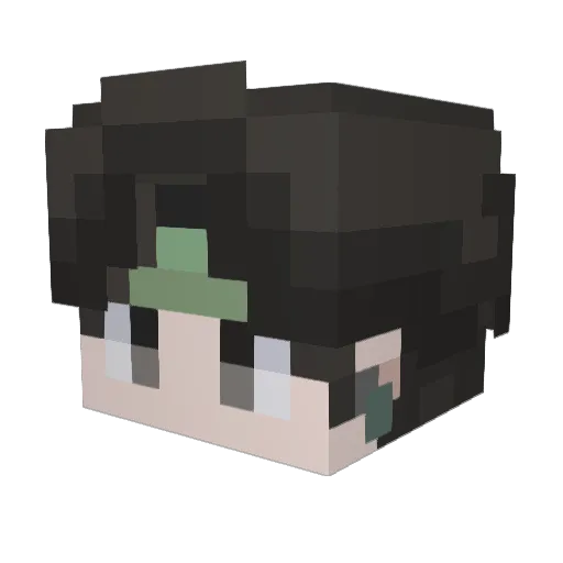 DifferenceV2 Minecraft avatar head, 3D render