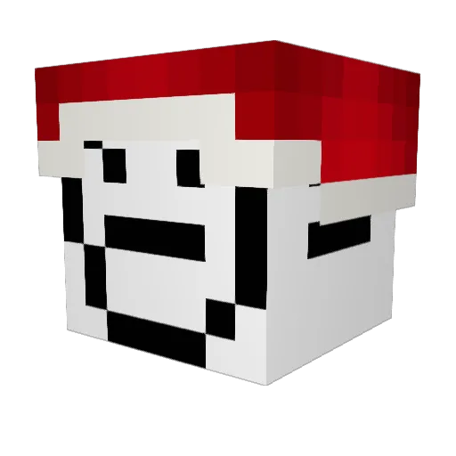 Difficulty1 Minecraft avatar head, 3D render
