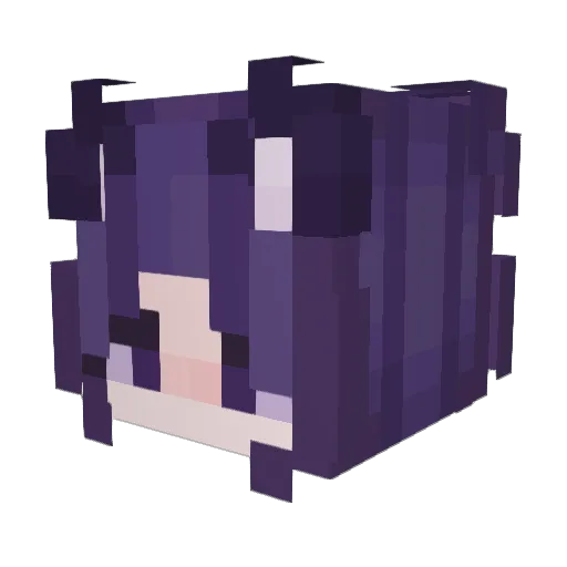 Diffikini Minecraft avatar head, 3D render