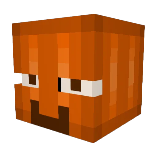 Diffiris Minecraft avatar head, 3D render