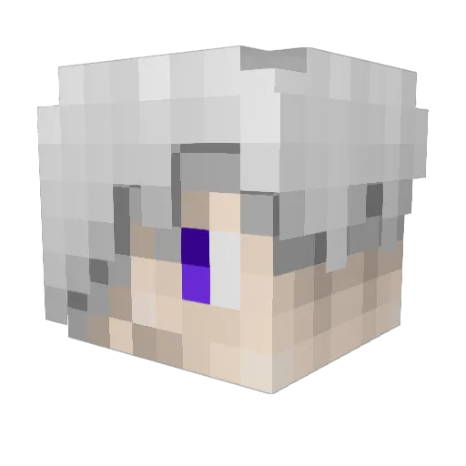 Difrix Minecraft avatar head, 3D render