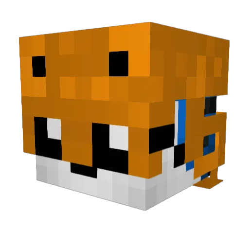 DigBick37 Minecraft avatar head, 3D render
