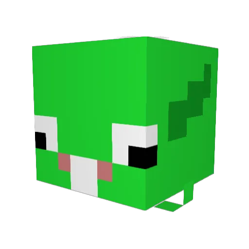 DigStar2022 Minecraft avatar head, 3D render
