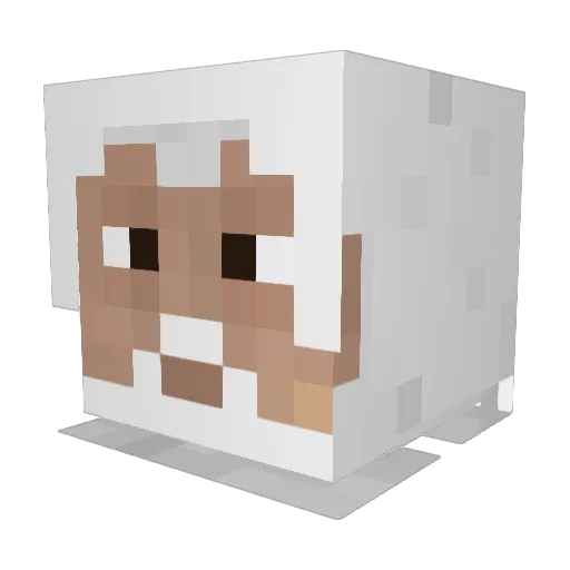 Dig_Baddy Minecraft avatar head, 3D render