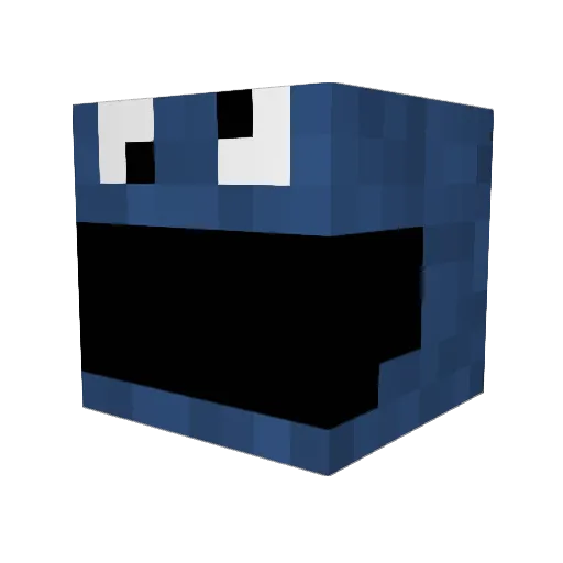 Digblizz_ Minecraft avatar head, 3D render