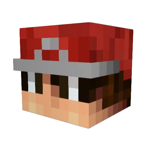 Diggersby24 Minecraft avatar head, 3D render